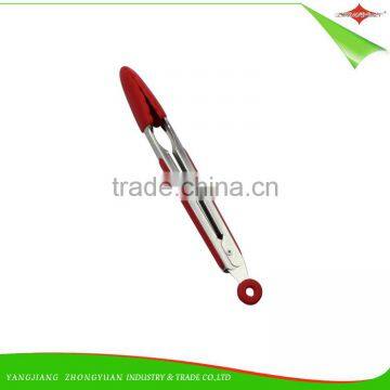 ZY-H2027 High Quality Dishwasher Safe 9-inch Silicone Food Tong With Soft Grip Handle photo-4