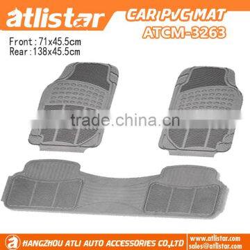 New Design Non Slip 3PCS Full Set Rubber Car Mats ,No Smell High Quality Rubber Car Floor Mats photo-3