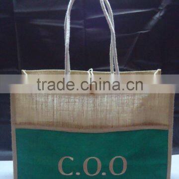 Fast Delivery Time Promotional Natural Jute Bags With Cotton Handle photo-2