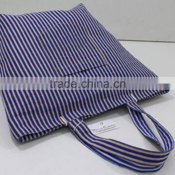 Hot Sale Reversible Tote Bag Online -made From Juco & Cotton Fabric photo-4