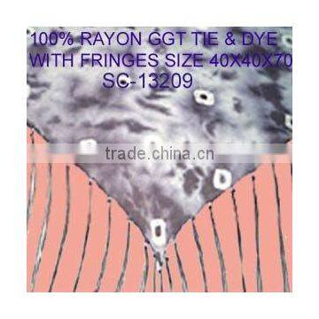 Rayon Georgette triangle + Fringes