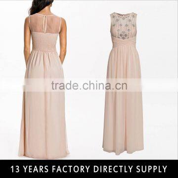 Sequin Mesh Chiffon Women Halter Maxi Dress bridesmaid dress online