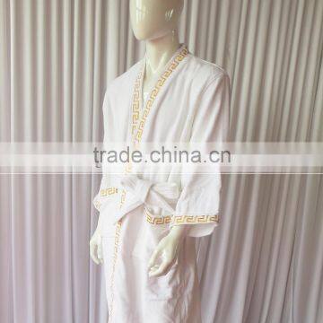 Wihte With Embroidery Autumn And Winter Design Fashion Family Robes Shower Homewear Coral Fleece photo-6