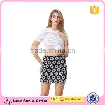 Latest Ladies Elegant Fashion Beautiful Daisy Crochet Lace Mini Skirt