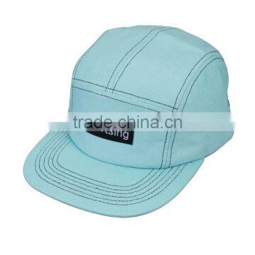 Blank 5 Panel Cap Hat Flat Brim Hot Sell Wholesale Camp Caps photo-2