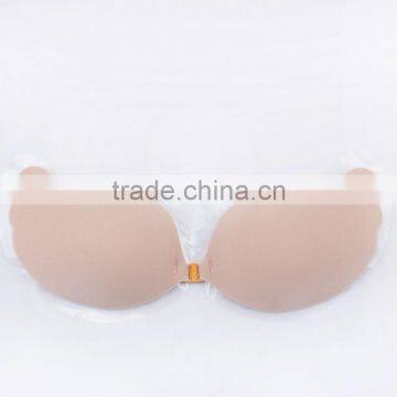 Flesh Color Silicone Sexy Nude Bra for Women photo-5