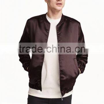 2017 Satin Bomber Jacket,bomber Jacket Men, Men Winter Jacket photo-2