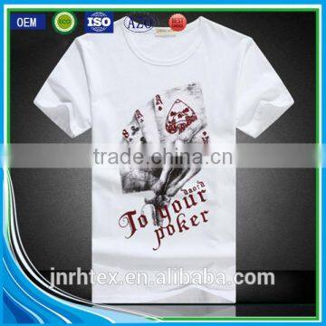Custom Cotton White T Shirt Print photo-4
