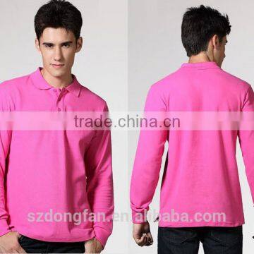2016 New Brand Men's Long Sleeve Polo Shirt Man's Sloid Color Causal Polo Shirts photo-2