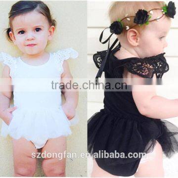 Chinese Clothing Manufacturers Australia Style Cotton Ruffle Lace Baby Girl Clothes photo-5