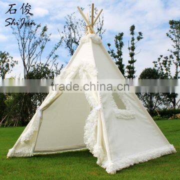ShiJ Tipi Cotton Canvas Gorgeous Teepee Tent