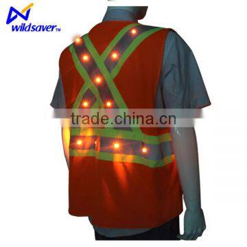 EL Led Flashing Camo Safety Vest photo-6