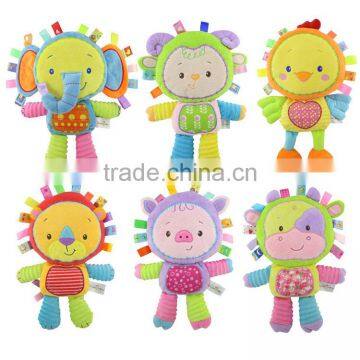 Hot Selling Lovely and Colorful Plush Appease Toy For Baby H168006