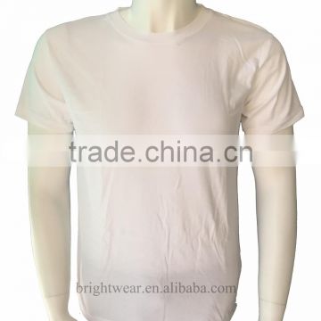 Popular style 100% cotton Men's basic plain T-shirt with short sleeve for summer season