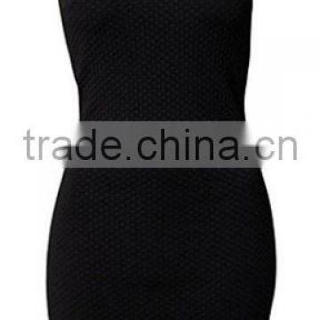 New Fashion Textured Bodycon Dress With Ruffled Backless Hollow Out For Wholesale photo-3