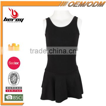 High Quality Wholesale Black Backless Vest Kid Child Dress for Little Girls