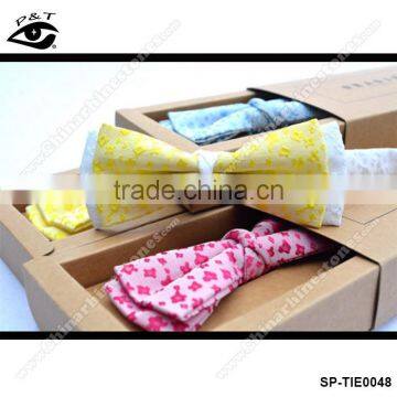 9 Colors New Bow Tie 10x4CM Jacquard Silk Bow Tie for Men photo-2