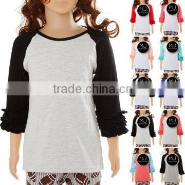 Wholesale Kid Clothing Icing Ruffle Shirt photo-2