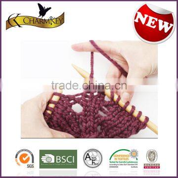 Charmkey Natural Knitting Tools Straight Needle Bamboo Knitting Needles Wholesale photo-3