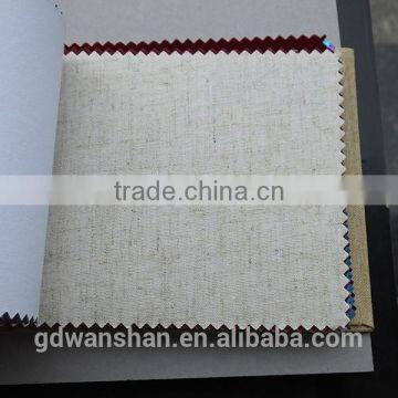 Wholesale hardcover book binding buckram linen textile fabric cloth for packaging material