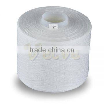 raw white cotton poly core spun yarn