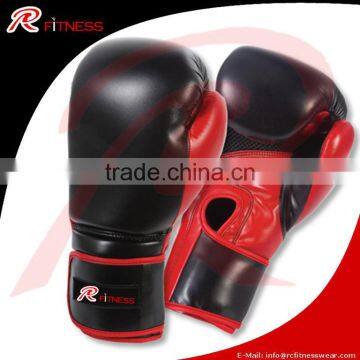 PU leather deluxe boxing gloves/ High Quality Kick Boxing Gloves Custom Boxing Gloves