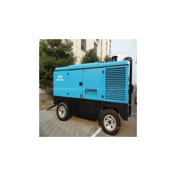 Factory direct sale mobile diesel engine screw type air compressor