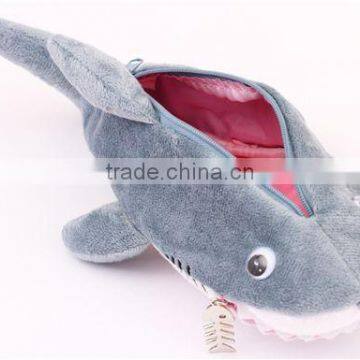 kids toy funny plush shark pencil case