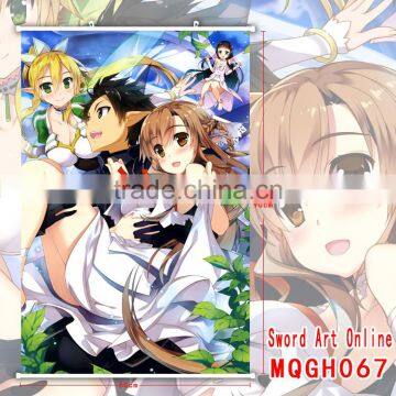 Sword Art Online Popular Fancy Game Wall Scrolls Cosplay Anime Wallscrolls 60*90CM