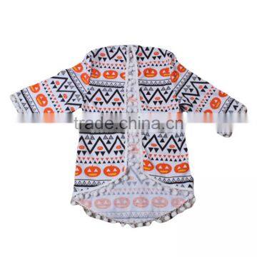 baby girl long sleeve cardigan kids pumpkin print summer cardigan children t-shirts baby girl cardigan