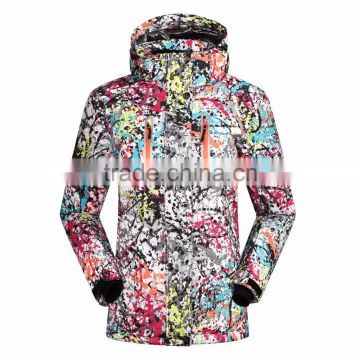 double layer women ski jacket