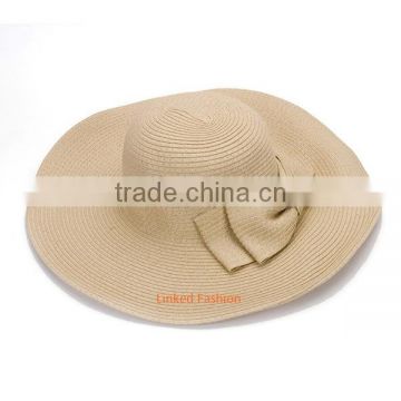 Fashion design customized plain color cheap straw hat