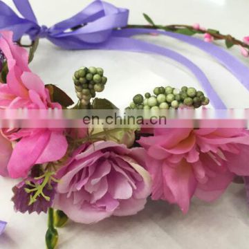 Customized Indian Wedding Flower Garlands Hawaii Flower Headband FH2264