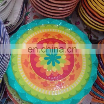 rainbow melamine tray for tableware