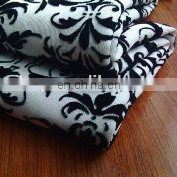 Winfar Textile High Quality 100%polyester DTY Scuba Flocking Knit Fabric photo-2