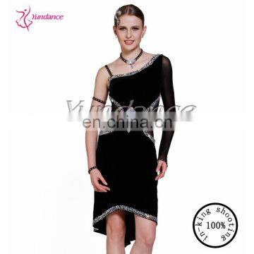 L-13119 China Sexy Black ballroom dress