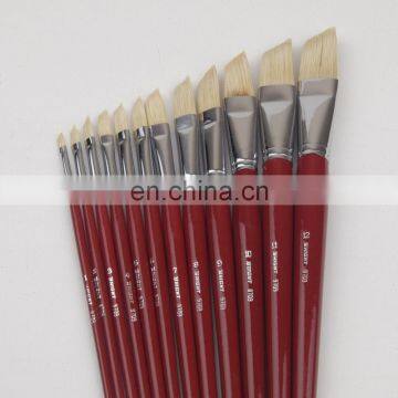 Pure Bristle Paint Brushes With Long Wood Handle