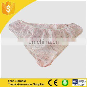 Hot Selling non woven disposable underwear flower design