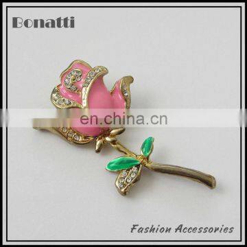 Flower rhinestone brooch wholesale