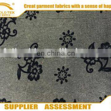 China supplier Polyester Good price Custom suede Foil And Flock On Fdy Fabric