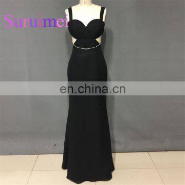 Black Prom Dresses Sweetheart Neck Spaghetti Straps Vestidos de Noiva Evening Gowns