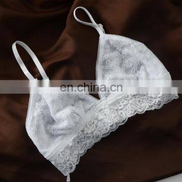 Encaje Sexy Bralette Lace Crop Top Bra Wireless photo-2