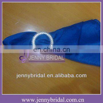 NP020B Round decorative brooch,royal blue wedding table napkin