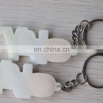 Custom Words Shaped Logo Alphabet Pvc Keychains for Promotion photo-3