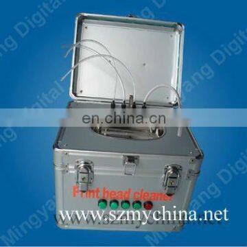 Solvent head cleaner for printing machine