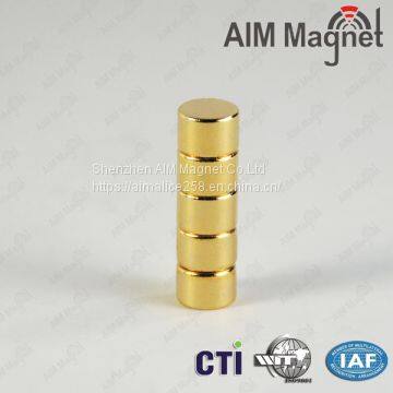 AIM Gold-plating magnet Factory direct customized neodymium magnet