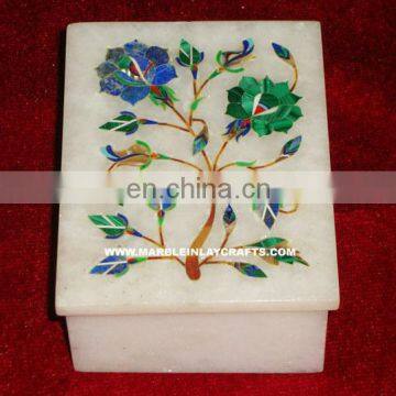 Marble Inlay Jewelry Box, Marble Jewelry Boxes, Inlay Marble Box, Beautiful Marble Box