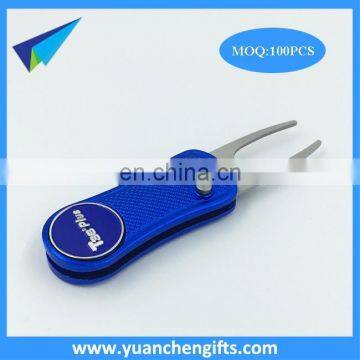 Golf Switch blade golf pitch fork with custom markers / Golf pitch repair tools