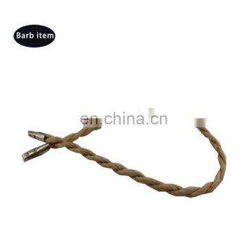 3mm nylon twisted cord with metal brab end