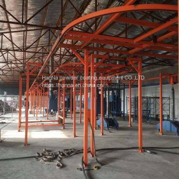 Hot Sale Electrostatic Aluminum Profile Powder Coating Line System photo-2